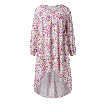 

Starmoon Womens Casual Loose Long Sleeve Printed Long T Shirt Tops Blouse