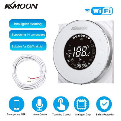 

KKmoon Digital Underfloor Heating Thermostat for Electric Heating System Floor & Air Sensor with WiFi Connection & Voice Control E