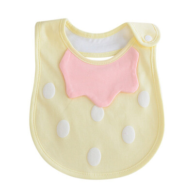 

Newborn Baby Boy Girl Saliva Towel Cotton Candy-Color Feeding Bibs Buttons Bibs Towels Infant Soft Waterproof Burp Cloths