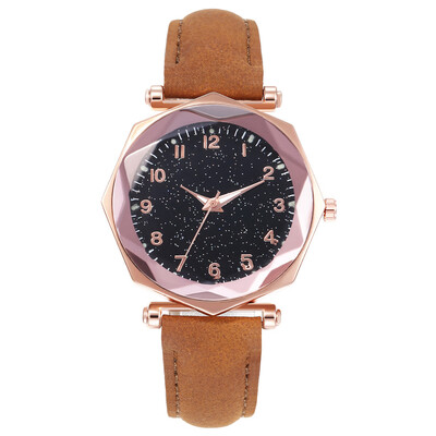 

Explosion models hot starry luminous dial fashion ladies octagonal watch simple