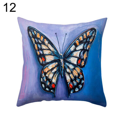 

Multicolor Butterfly Throw Pillow Protector Case Cushion Cover Bedding Articles
