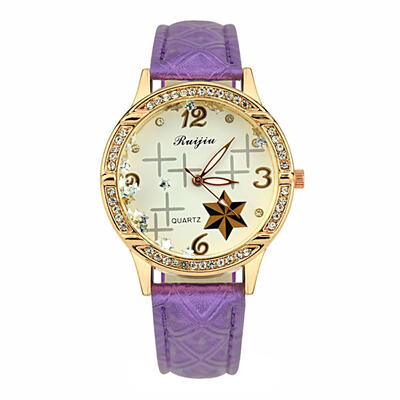 

Disc Cute Style Symbol Star Pattern Roman Numerals Ladies Watch Nice Orologio Donna Womens Watches Reloj De Mujer Clock