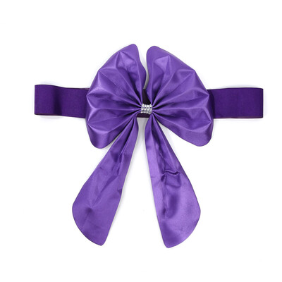 

10X Chair Back Cover Wedding Party Sash Band Ribbon with Buckle