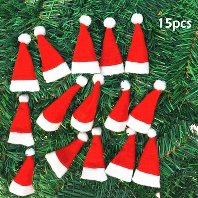 

1530 Xmas Mini Lollipop Lollypop Santa Claus Hat Cap Wrap Christmas Party Decor