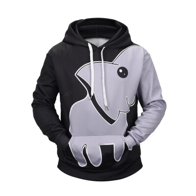 

Gobestart Mens Casual 3D Elephant Print Long Sleeve Hoodie Sweater Jacket Coat