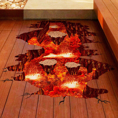 

Siaonvr 3D Magma Wall Sticker Removable Mural Decals Vinyl Art Living Room Decors