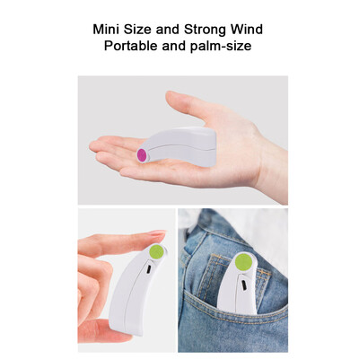 

Mini Fan USB Fan Folding Fan Rechargeable Summer Fan Portable Pocket-size Green