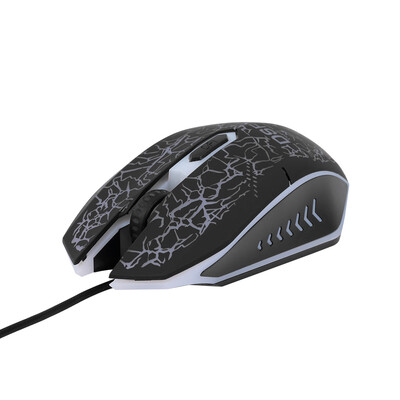 

USB Wired Gaming Keyboard&Mouse Combo Waterproof Rainbow Backlit 2000DPI for Home Office