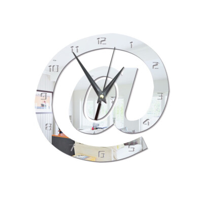 

Gobestart 3D Creative Acrylic Mirror Wall Clock Home Decoration Wall Clock