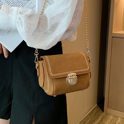 

Net red small bag female bag 2019 new wild gas chain shoulder bag summer small fresh matte Messenger bag