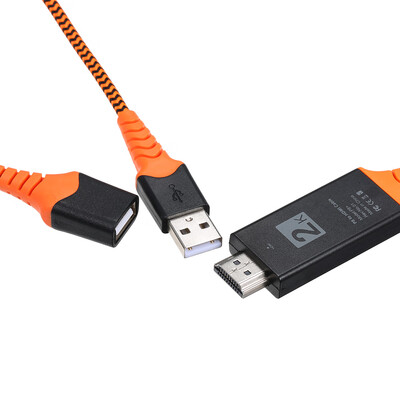 

Mobile Phone to HD Adapter 1080P HDTV Digital AV Adapter USB 20 HD Cable Male&Female HD Video Converter for iPhone Android Ph