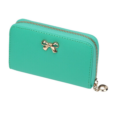 

Tailored New Women Korean Cute Bowknot Purse Solid Wearable Wallet Handbag  BU