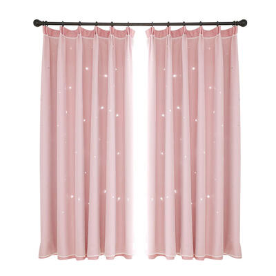 

Modern Stars Windows Blackout Curtains Room Home Window Decor Drape Curtain