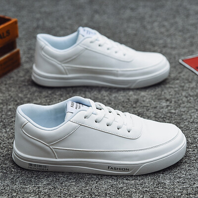 

2019 new autumn shoes mens casual white shoes wild white tide shoes shoes Korean version of the trend of wild mens shoes