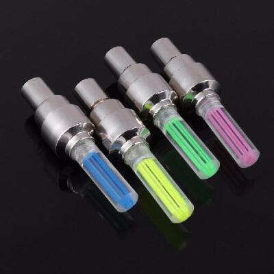 

light stick type hot wheels bicycle tire valve core LED lamp valve lamp riding equipment Green shell green light