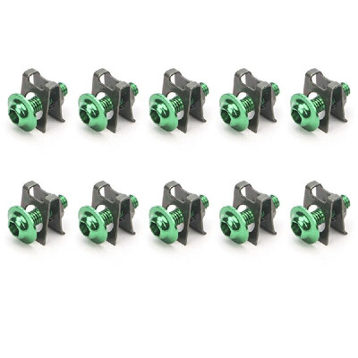 

10Pcs Motorcycle M6 6mm Fairing Bolts Kit Spire Speed Fastener Clip Screw Nut