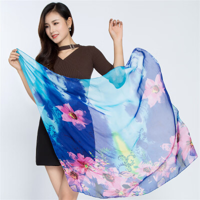 

Silk scarf female new simulation silk chiffon towel company gifts custom printed large square scarf shawl wholesale 95CM