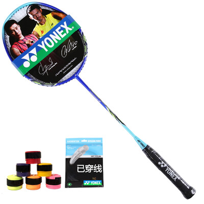 

YONEX Yonex badminton racket NR8 full carbon yy badminton blue green single has been threaded to send hand gel