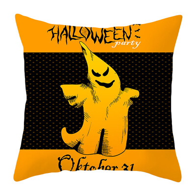 

Pillows Cover Decor Halloween Pillow Cases Polyester Sofa Pumpkin Ghosts Cushion Cover Home Decor