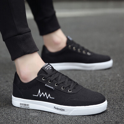 

summer Korean mens shoes all-in-one casual students tide shoes flat-bottom canvas skate shoes autumn