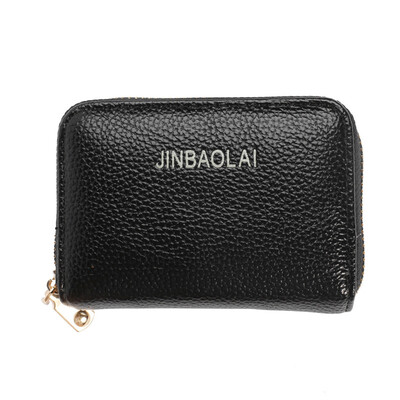 

Gobestart Mens Wallet Leather Credit Card Holder RFID Blocking Zipper Thin Pocket