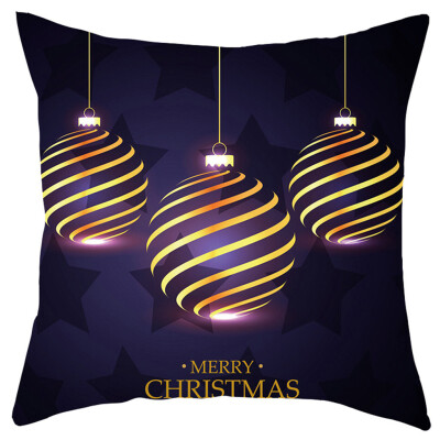 

Tailored Merry Christmas Short Plush Pillowcase Sofa Pad Set Home Decoration 18x18 Inch