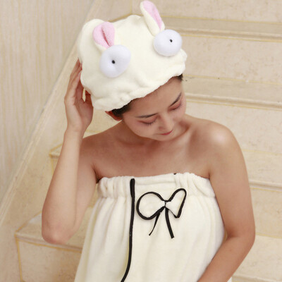 

Cartoon Microfiber Hair Turban Quickly Dry Hair Hat Wrapped Towel Cap Towel Women Hair Towel