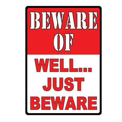 

Gobestart BEWARE OF Retro Metal Sign Flag Plaque Bar Club Cafe Garage Wall Decor Art