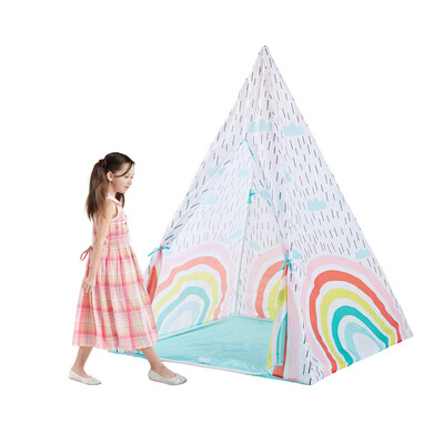 

Tailored Foldable Children Kids Playhouse Indian Style Tent Indoor & Outdoor Boys Girls