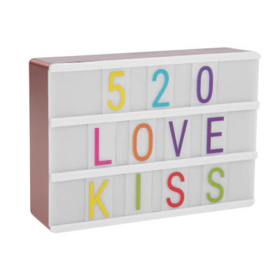 

A6 LED Colorful Letters Cards Combination Light Box Night Lamp Home Decor