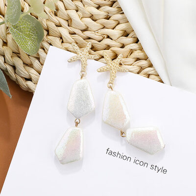 

Flashbuy Metal Pearl Drop Earrings For Women Geometric Acrylic Multi Style Earrings Girls Fashion Jewelry Wedding Accessories