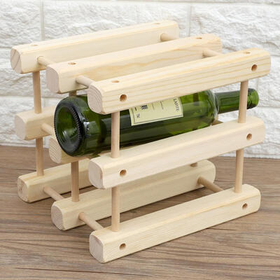 

Greensen Solid Wooden Wine Rack Bottle Holder Stand Home Bar Decor DIY Accessories Wine Rack DIY Wine Rack