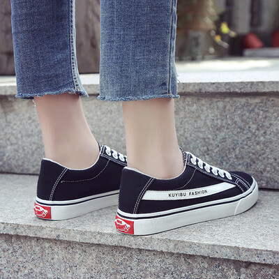 

New canvas shoes in 2019 spring Korean version of Joker womens casual shoes original wind ulzzang student board shoes