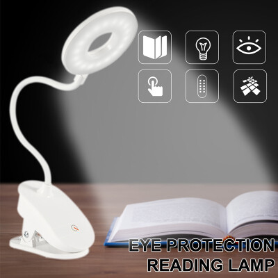 

Touch Onoff Switch 3 Modes Clip Desk Lamp Eye Protection Reading Dimmer Rechargeable USB Led Table Lamps