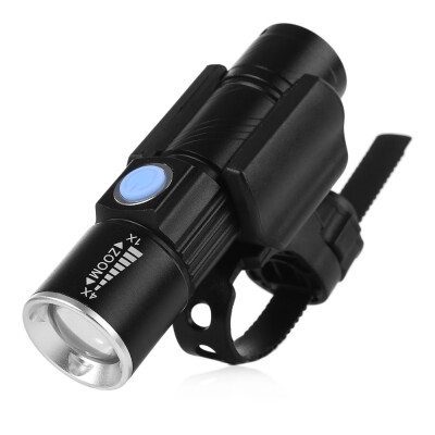 

CYCLE ZONE USB Rechargeable Bike Cycling Stretched Light Bicycle Front Flashlight with Quick Release Clip