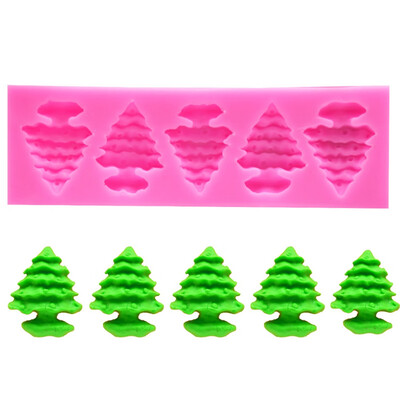 

3D Christmas Tree Snowman Soap Cake Mold Chocolate Silicone Mold Diy Decor Tool