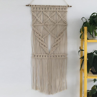 

100 Hand Made Macrame Wall Hanging Art Decoration Fine Cotton Tapestry Boho Chic Bohemian Home Deco