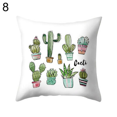 

Flower Cactus Flamingo Watermelon Pillow Case Cushion Cover Sofa Car Cafe Decor