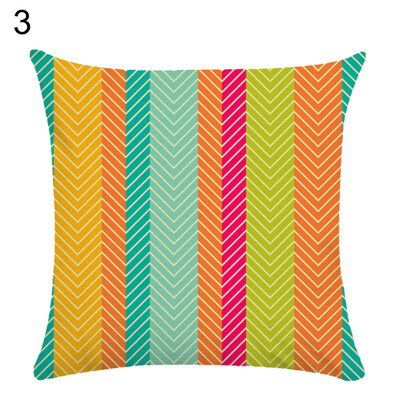 

18x18inch Be Happy Flower Printing Pillow Case Cushion Cover Home Decoration