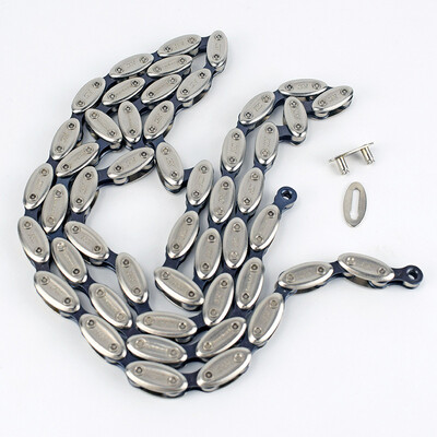 

Fixed Gear Cycling Chain Single Speed Rust-proof Olive Bicycle Chains 100 Links