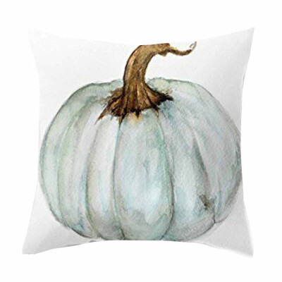 

Siaonvr Pumpkin Watercolor Decorative Polyester Decorative Throw Pillow Case