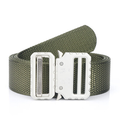 

Luxury Mens Tactical Belt For Jeans Pants Military Nylon Belt Metal Buckle Outdoor Training Belts High Quality Canvas Strap Gift