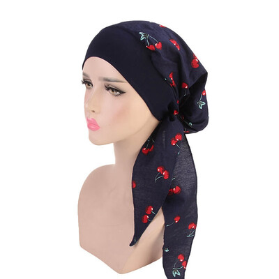 

Women Muslim Head Scarf Chemo Cap Head For Hair Loss Patients Girl Night Sleeping Cap Head Wrap