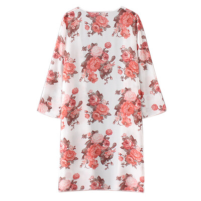 

Women Floral Printed Chiffon Kimono Cardigan Shawl Blouse Tops Cover up