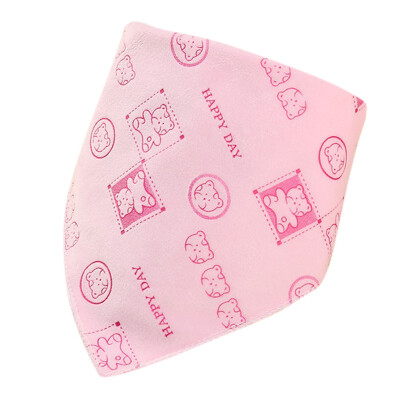 

Baby Bibs Boy Girl Cartoon Animals Water Absorb Bib Burp Cloth Triangle Soft Velvet Baby Saliva Towel Accessories