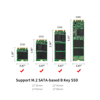 

MSATA to NGFF Adapter Card Motherboard SATA to M2 NGFF MSSD Converter Support 2230224222602280