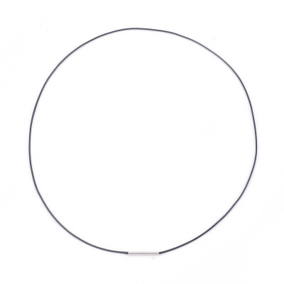 

Waxed Cord Necklace Making with Stainless Steel Clasps Black 1818"462cm 08mm