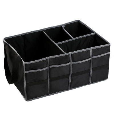 

Universal Waterproof Car Trunk Organizer for SUV Truck Foldable Durable Cover Washable Storage bags with Securing Straps Non Slip