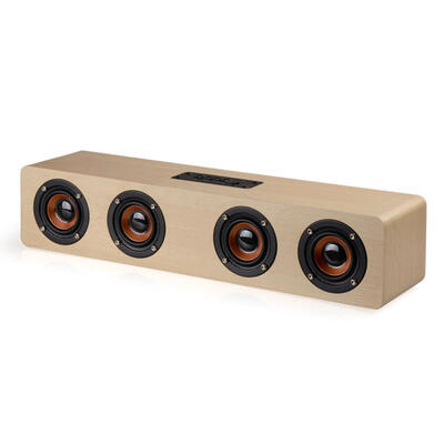

W8 Bluetooth Speakers Wireless Stereo Subwoofer Altavoz Wood Home Audio Desktop Speaker
