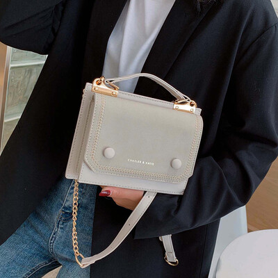 

Ins super fire simple wild small square bag chain shoulder bag handbags new 2019 Korean version of the leisure Messenger bag